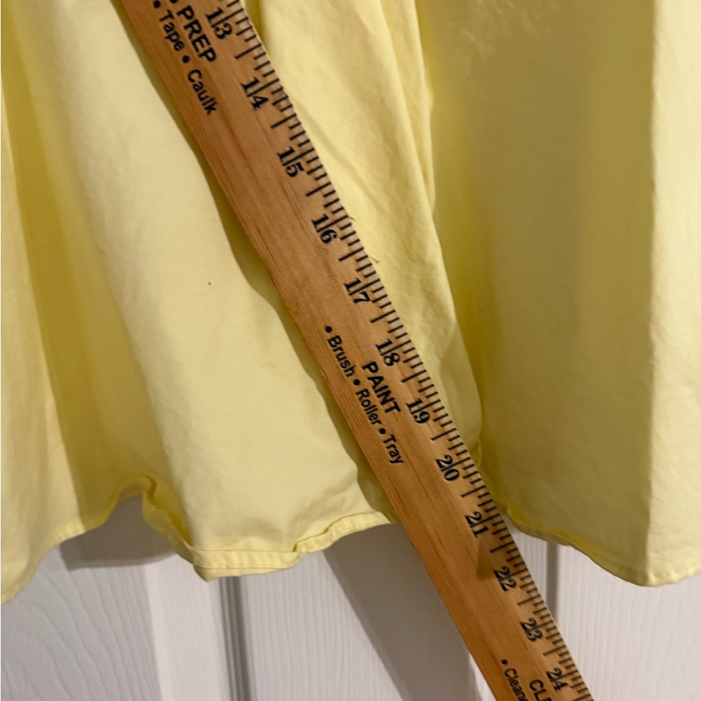 Women’s Yellow Ruffle V-Neck Top - Picture 3 of 5